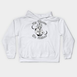 As Above So Below Baphomet Kids Hoodie